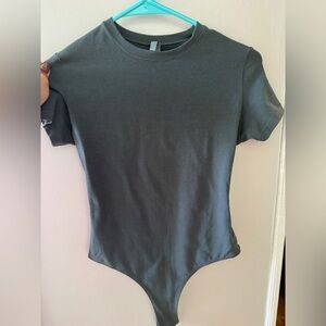 Skims Cotton Jersey Short Sleeve T-Shirt Bodysuit
